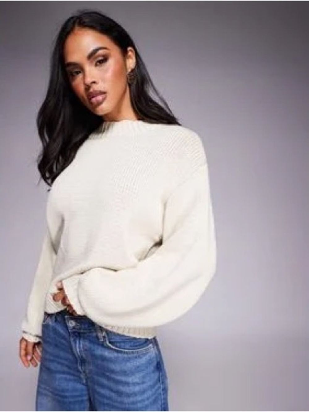Princes Polly Beige Cozy Knit Women's Sweater